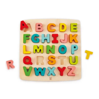 【德國Hape】英文字母手抓板認知拼圖(益智遊戲/拼圖)