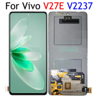 6.62 Inch AMOLED Black For Vivo V27E V2237 LCD Display Screen Touch Digitizer Panel Assembly Replacement