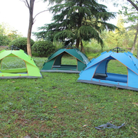 帳篷 帳篷34人加厚防曬速開2人單雙折疊野外戶外營自動便攜式