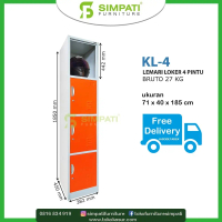 Lemari Locker Besi 4 Pintu KL 4