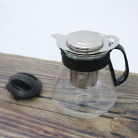 台玻耐熱玻璃咖啡壺-600mlX1+304不鏽鋼沖泡茶濾網組X1(咖啡壺)