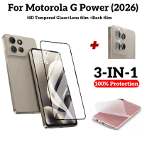 Pelindung Skrin Kaca Tempered HD untuk Motorola X70 Air Moto G06 G57 G66Y G67 Power 2026 2026 G96 G
