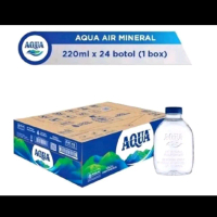 AQUA Botol Mini Cebol 220ml - Air Mineral Berkualitas