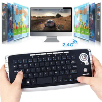 78 Key 2.4G Wireless Trackball Keyboard Multi-function Air Trackball Mouse Mini Ergonomic Gaming Keyboard For Laptop PC Computer
