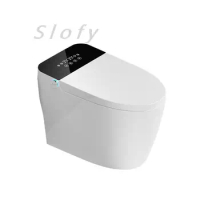 Luxury Smart Toilet Built In Water Tank Toilet Heated Seat Elongated Toilet Blackout Food flush Night Light Built-in Bidet Seat