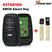 5Pcs Xhorse XSTO01EN XM38 Universal TOY-T Smart key for Toyota Support 4D 8A 4A All in One for VVDI MINI KEY TOOL Max Plus Pad