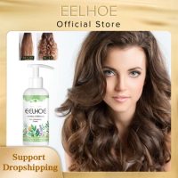 EELHOE Curl Booster Defining Cream Hair Curling Enhancer Moisturizing Styling Repair Curling Essence Elastin Setting Cream 50ml