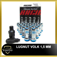 LUGNUT VOLK 1.5 MM BLUE / LUG NUT VOLK / BAUT RODA VOLK WARNA BIRU