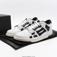 Original original AMIRI Skel top Low  รองเท้าลำลอง   รองเท้ากระดูก   รองเท้าผู้ชายและผู้หญิง  MFS003