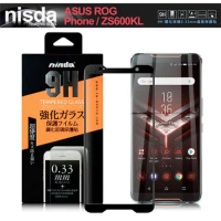 NISDA for ASUS ROG Phone ZS600KL完美滿版玻璃保護貼-黑