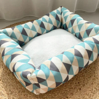 Warm Super Soft Dog House Teddy Square Bomei Dog House Small Dog Dog Bed Cat House Pet Pad