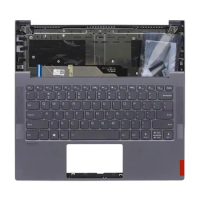 New Shell For lenovo Yoga Slim 7-14IIL05 Yoga Slim 7-14ARE05 laptop Palmrest Upper Top Cover/With English keyboard Backlight