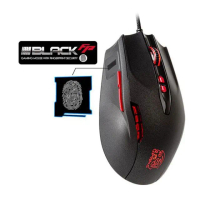 【Thermaltake 曜越】黑者 BLACK FP 指紋辨識 雷射電競滑鼠(MO-BKV-WDLGBK-01)