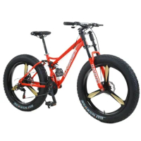 7/21/24/27 Speed Mountain Bike 26 * 4.0 Fat Tire Bikes Shock Absorbers Free Delivery Snowy Beach Wide Tire Bicycle