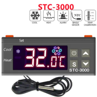 Free Shiping STC-3000 Digital Thermostat Temperature Controller Thermometer Sensor Hygrometer 12V 24V 220V