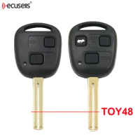 Ecusells 2/3 Button Remote Car Key Shell Case for Lexus RX300 LS400 LS430 ES330 SC430 IS300 LX470 RX330 RX350 GS300 TOY48 Blade