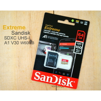 SanDisk Extreme Micro 64G【U3 讀100 寫60】A1 4K 公司貨 記憶卡【中壢NOVA-水世界】【跨店APP下單最高20%點數回饋】
