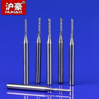 滬豪加長3.175進口料鎢鋼PCB銑刀電路板開粗皮白鋼密齒玉米銑刀