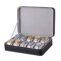 Portable Watch Box Display for Case for Men Women Jewelry Watch for Case 10 Slot F0T5