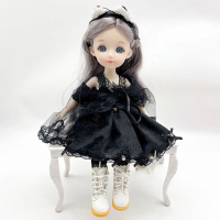 Cantik Kulit PU Kasut Rantai Bjd Doll Mini Tumit Tinggi Kasut Kulit Bjd Doll 30cm Kasual But Rantaia