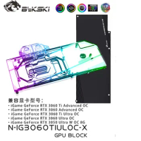 Bykski N-IG3060TIULOC-X,GPU Water Block For Colorful iGame RTX 3060Ti Advanced /Ultra OC Video Cards,VGA Radiator,PC Cooling RGB
