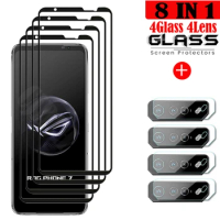 Full Glue Tempered Glass For Asus ROG Phone 7 Ultimate Screen Protector Glass For Asus ROG Phone 7 Camera Film For Asus ROG 7