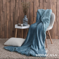 HOYACASA法蘭絨x羊羔絨貼身即暖雙面毯-多款任選(快速到貨)