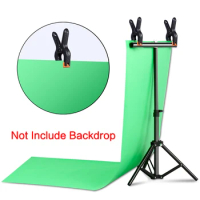 SH Photography T-shaped Background Backdrop Stand Adjustable Support System Photo Studio for Non-Woven Muslin Backdrops