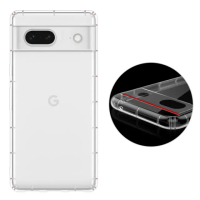 【RedMoon】Google Pixel 7a 鏡頭全包覆防摔透明TPU手機軟殼