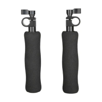 CAMVATE A Pair DSLR Handle Grips Camera Handgrip With 15mm Single Rod Clamp Adapter For Camera Shoulder Mount Rig 15mm Rod Rig