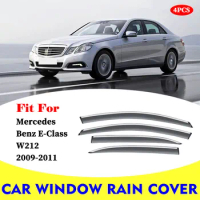 FOR Mercedes Benz E Class W212 E200 E300 E260 car rain shield deflectors awning trim cover exterior car-styling accessories