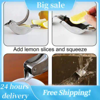 Lemon Clip Manual Juice Stainless Steel Acrylic Clip Bird Shape Stainless Steel Juicer Pomegranate Lemon Orange Squeezer Gadgets