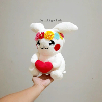 Pikachu Albino Cantik Bulu Lembut Original Size 30 cm/ Boneka Pikachu