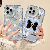 เคสโทรศัพท์, ลายดอกไม้สีฟ้าทิวลิป, สำหรับ Realme Note 60X, C65, C63, C75, Note 50, C51s, C53, C55, C