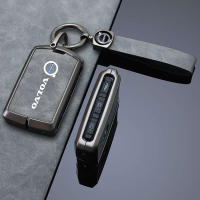 WorldAutoParts Volvo XC60 S90 S60 XC90 XC40 V60 V40 Key Cover Aluminium Alloy Leather Hide Kunci Ker