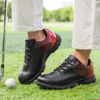 New Spikes Golf Shoes Men Big Size 39-48 Waterproof Golf Sneakers Outdoor Luxury Walking Footwears Anti Slip Walking Sneakers