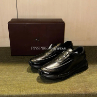 KANKY PLUS DENZEL ALL BLACK - SEPATU SNEAKERS FORMAL KASUAL PRIA