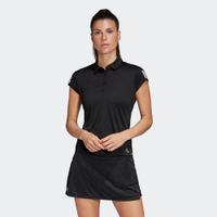 Adidas Club 3 Str Polo [FK6985] 女 Polo衫 短袖 上衣 網球 吸濕 排汗 愛迪達 黑