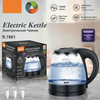 European Standard Electric Kettle, Stainless Steel, Transparent Glass, Small Household APPliances, Household Boiling Kettle, Hou