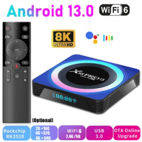 X88 PRO 13 Smart TV Box Android 13 TV Box 8K HD WIFI6 Set Top Box BT5 OTA Upgrade IPTV RK3528 Quad-Core 64bit Mali450 MP2 Media