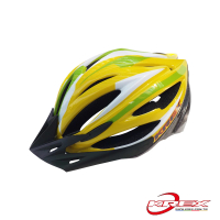 【KREX】CS-1800 拉風款自行車專用安全帽(黃色)