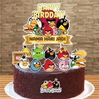 (Muchknow) Angry Birds Cake Topper Decoration Birthday Party, Hari Jadi Kek Hiasan