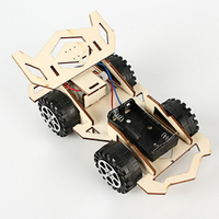 創意禮物電動賽車小學生科技小制作發明拼裝科學實驗玩具diy手工