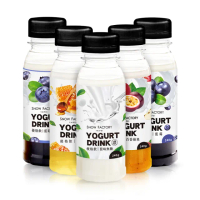 【SNOW FACTORY 雪坊優格】瓶裝優格飲240g*14瓶(手工果醬搭配100%鮮奶優格/一搖即飲)