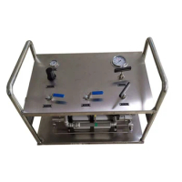 Free shipping Wellness Model:WS-2AT355 1500-2500 Bar ultra high pressure SS frame air driven hydraulic testing pump unit