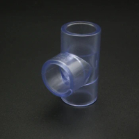 20mm ID Transparent Equal Tee PVC Tube Joint Pipe Fitting Adapter Water Connector For Garden Irrigation Aquarium Fish Tank