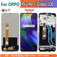 Original 6.5" LCD For Realme 7i Global LCD Touch Screen Display For Realme7i Helio G85 RMX2193 Assembly Repair Digitizer Screen
