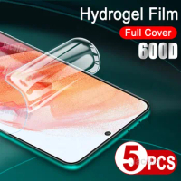 5pcs Full Cover Hydrogel Film Screen Protector For Samsung Galaxy S21 S22 S20 FE Ultra Plus 5G UW 4G S 22 21 20FE 21FE 5 G 600D