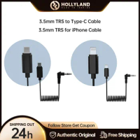 Hollyland MFi Certified 3.5mm TRS to Lightning Audio Adapter Cable for Lark M1 Lark 150 3.5mm TRS to Type-C Cable