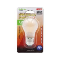 【Double Sun】 A-G45F-4 4W 球型霧面LED燈絲燈泡E27(暖白光)